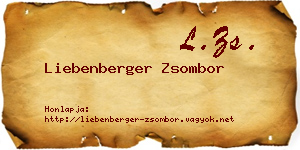 Liebenberger Zsombor névjegykártya